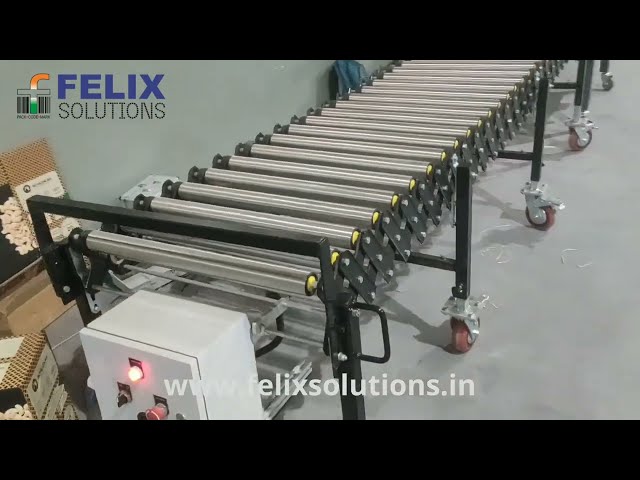 Carton Sealing Machine P-15 With Flexible Gravity Roller Conveyor